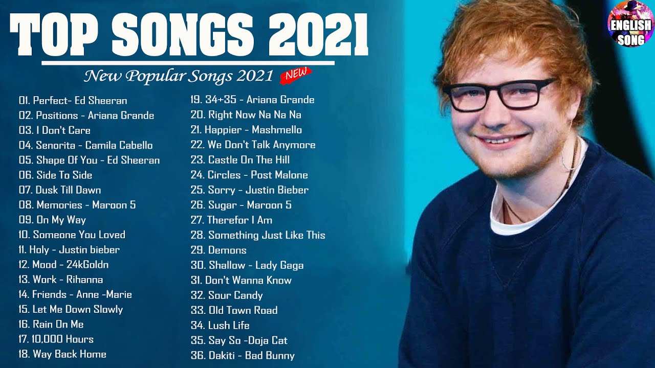 Ed Sheeran, Ariana Grande, Maroon 5, Taylor Swift,  Adele, Justin Bieber  💎 Top Songs 2021