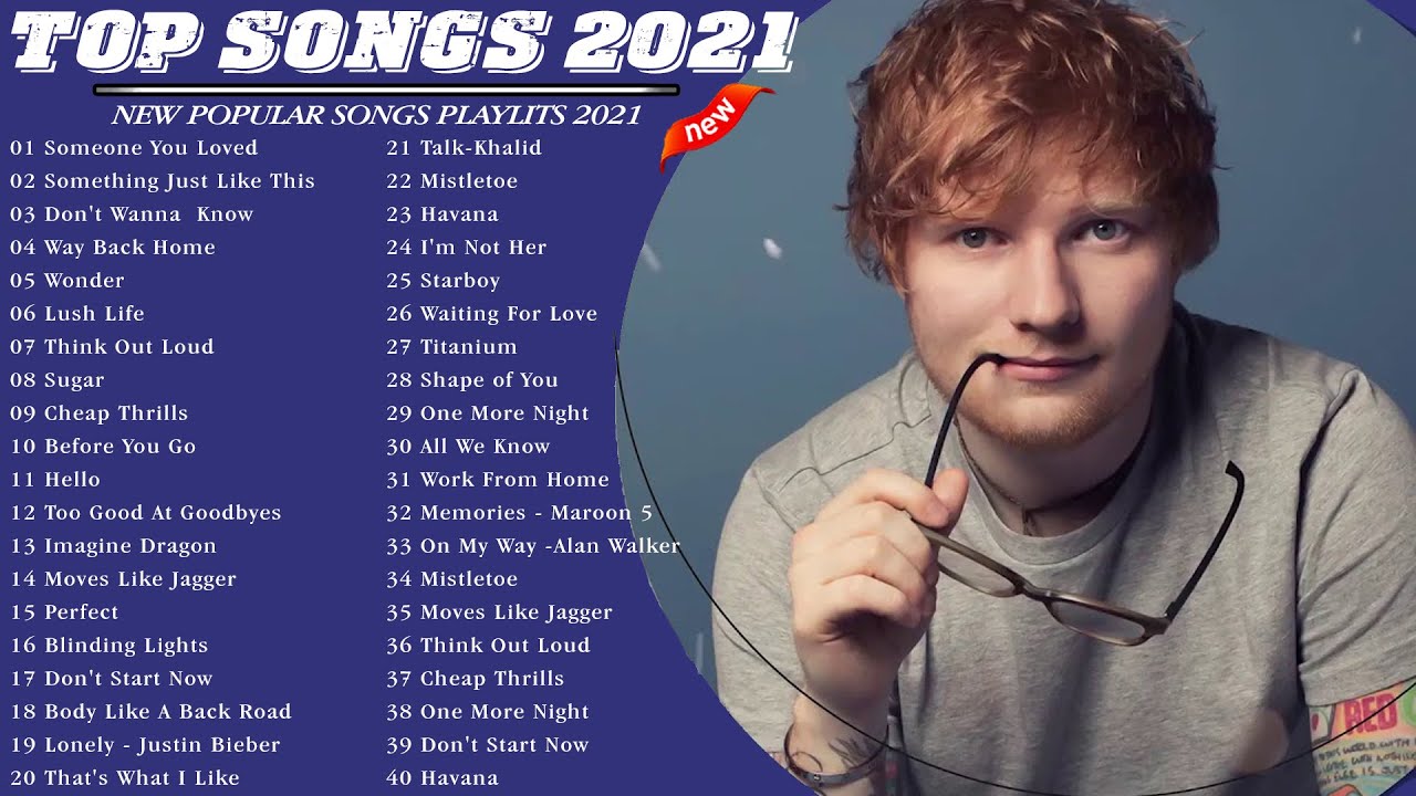 Pop Hits 2021 –  Adele,Taylor Swift, Lady Gaga, Rihanna, Selena Gomez, Justin Bieber,Ed Sheeran