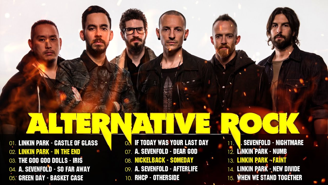 Linkin Park, Nickelback, Red Hot Chili Peppers, Simple Plan🔥🔥Best Alternative Rock 2 Hours Non-stop🔥