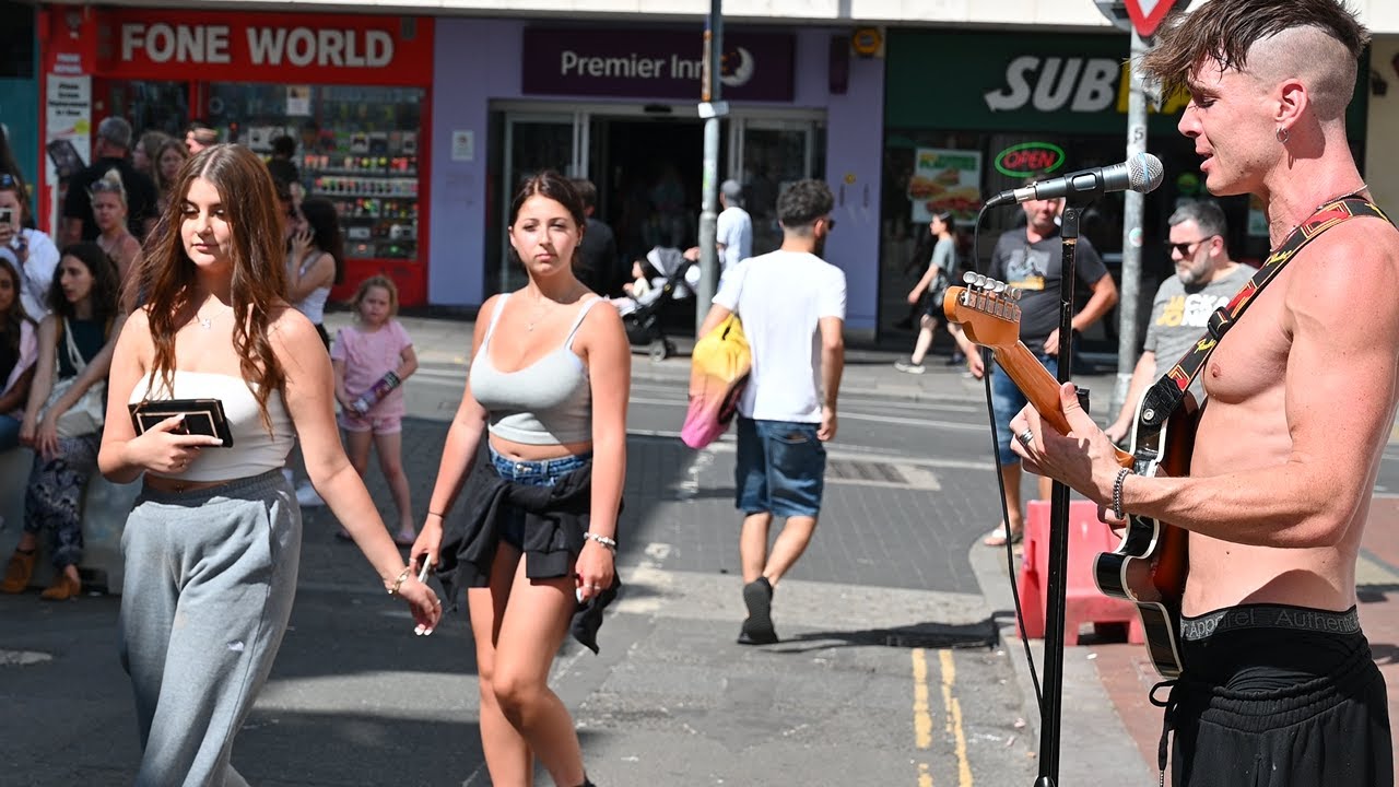 [4K] July 2022,Most Popular Rock Push Band of All Time (Ren) Brighton North St ,UK