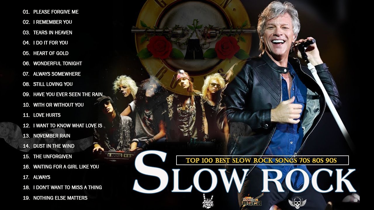 Bon Jovi,CCR,Neil Young,Aerosmith,Scorpions,Guns N’ Roses🎵 Slow Rock Ballads 🤘 Rock Ballads 80s 90s