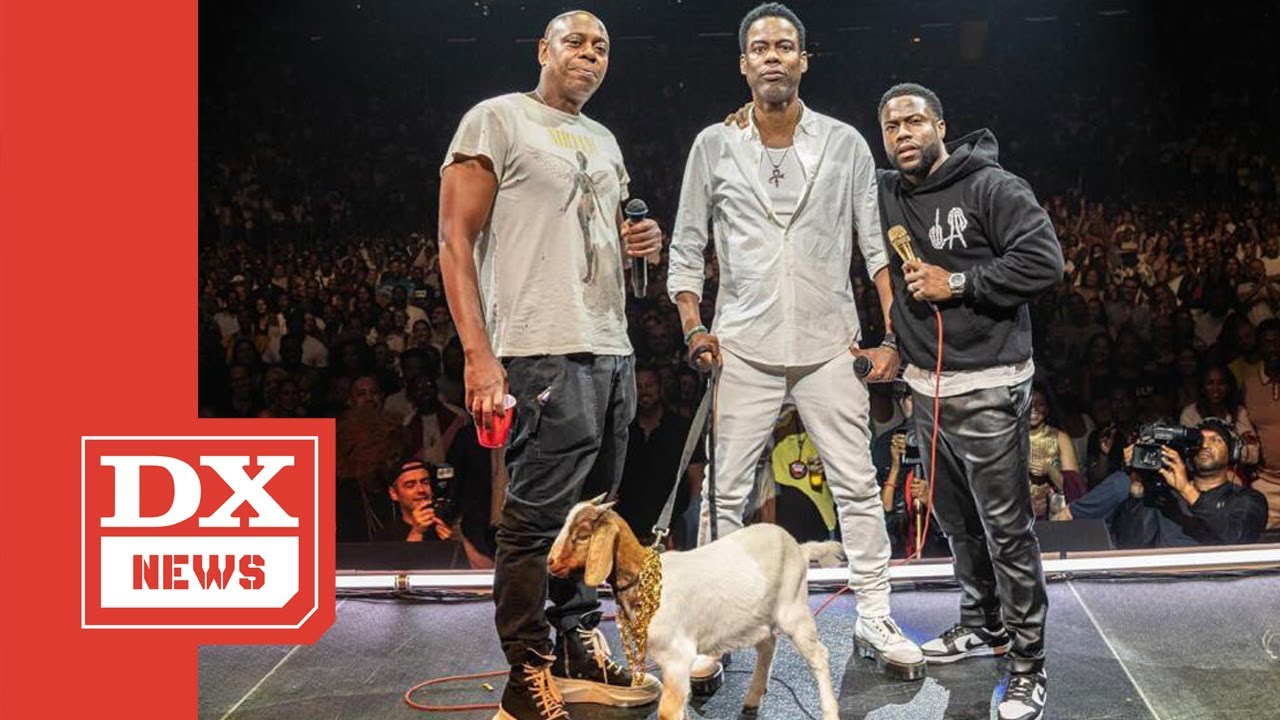 Chris Rock Gets Goat Named “Will Smith” As Gift From Kevin Hart While Dave Chappelle Cracks Jokes