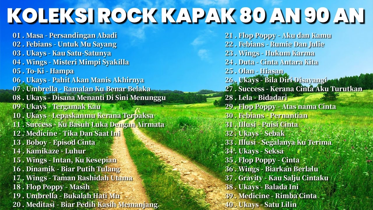 KOLEKSI ROCK KAPAK 80 AN 90 AN – 100 LAGU JIWANG MELAYU 2022 – LAGU JIWANG 80AN DAN 90AN TERBAIK