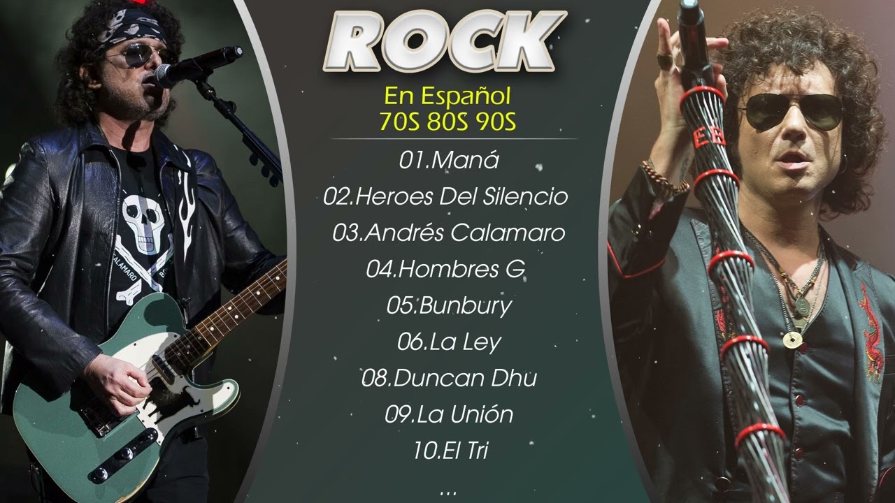 Rock En Español De Los 80 Y 90 💖 Maná, Hombres G, Heroes Del Silencion, Fito y Fitipaldis, El Tri 💖💖