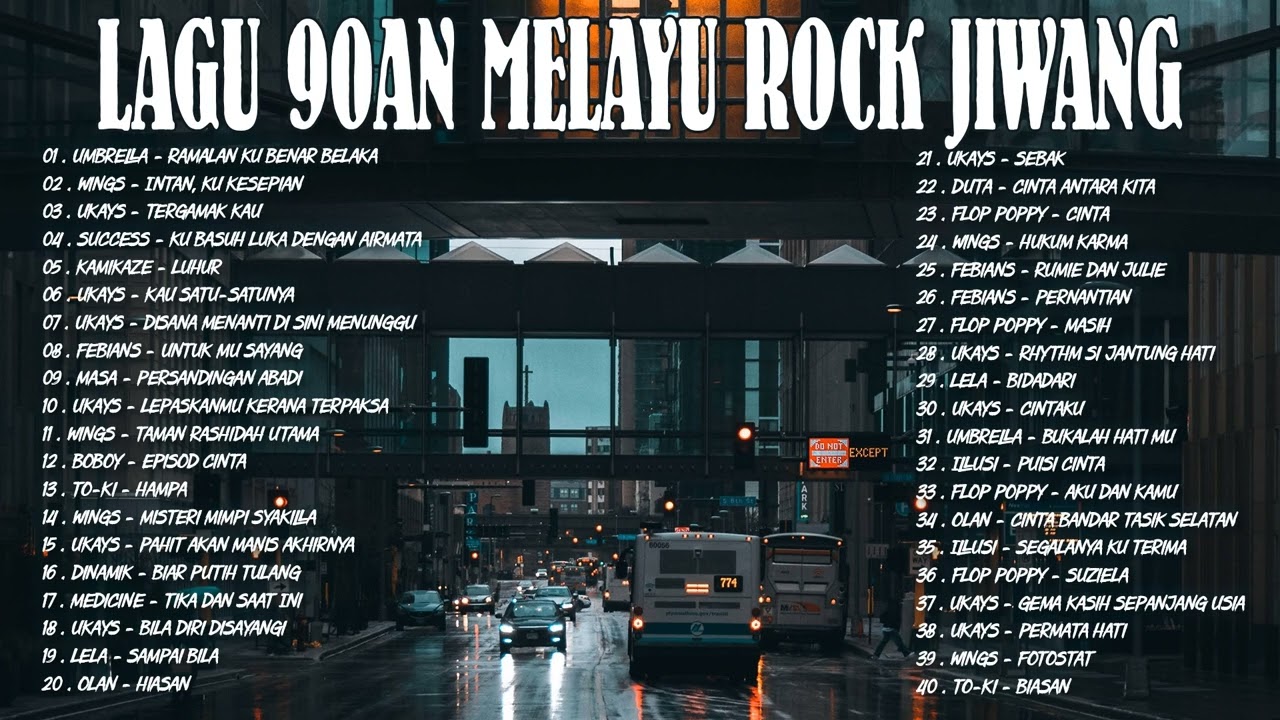 LAGU SLOW ROCK MALAYSIA 80-90AN – LAGU JIWANG 80AN DAN 90AN TERBAIK  – KOLEKSI LAGU JIWANG LEGANDA