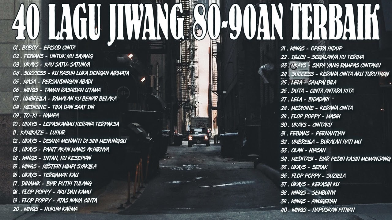 Top 40 Lagu  Jiwang Malaysia 80an- 90an | Lagu Slow Rock Nostalgia | Kongsi Muzik Kepada Semua Orang