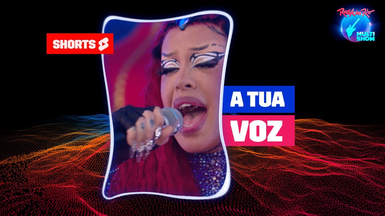 Gloria Groove  canta TUA VOZ, no Palco Sunset, do Rock in Rio | Rock in Rio No Multishow | #Shorts