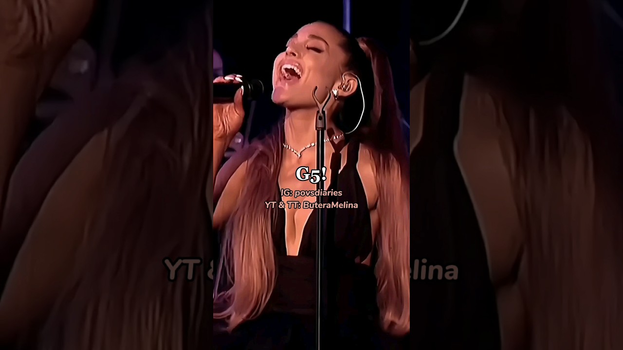 Ariana Grande's AMAZING live High Notes! :D || #arianagrande #youtubeshorts #video #shorts #music