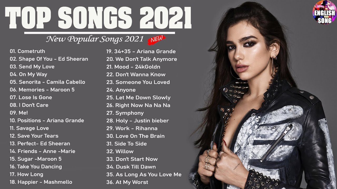 Pop Hits 2021 | Ed Sheeran, Dua Lipa, Taylor Swift, Ariana Grande, Maroon 5, Adele, Justin Bieber