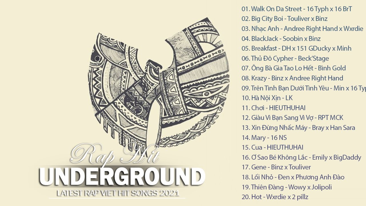 *TOP 20 BÀI RAP UNDERGROUD HAY NHẤT 2021 HIỆN TẠI* 🔴 RAP VIỆT – UNDERGROUND – HIPHOP NEVER DIE  🚩🚩🚩