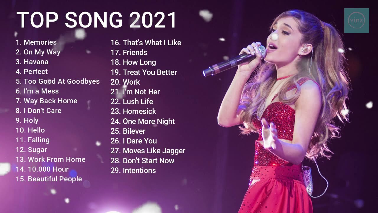 Pop Hits 2021- Ariana Grande, Maroon 5, Adele, Taylor Swift -Best English Song 2021