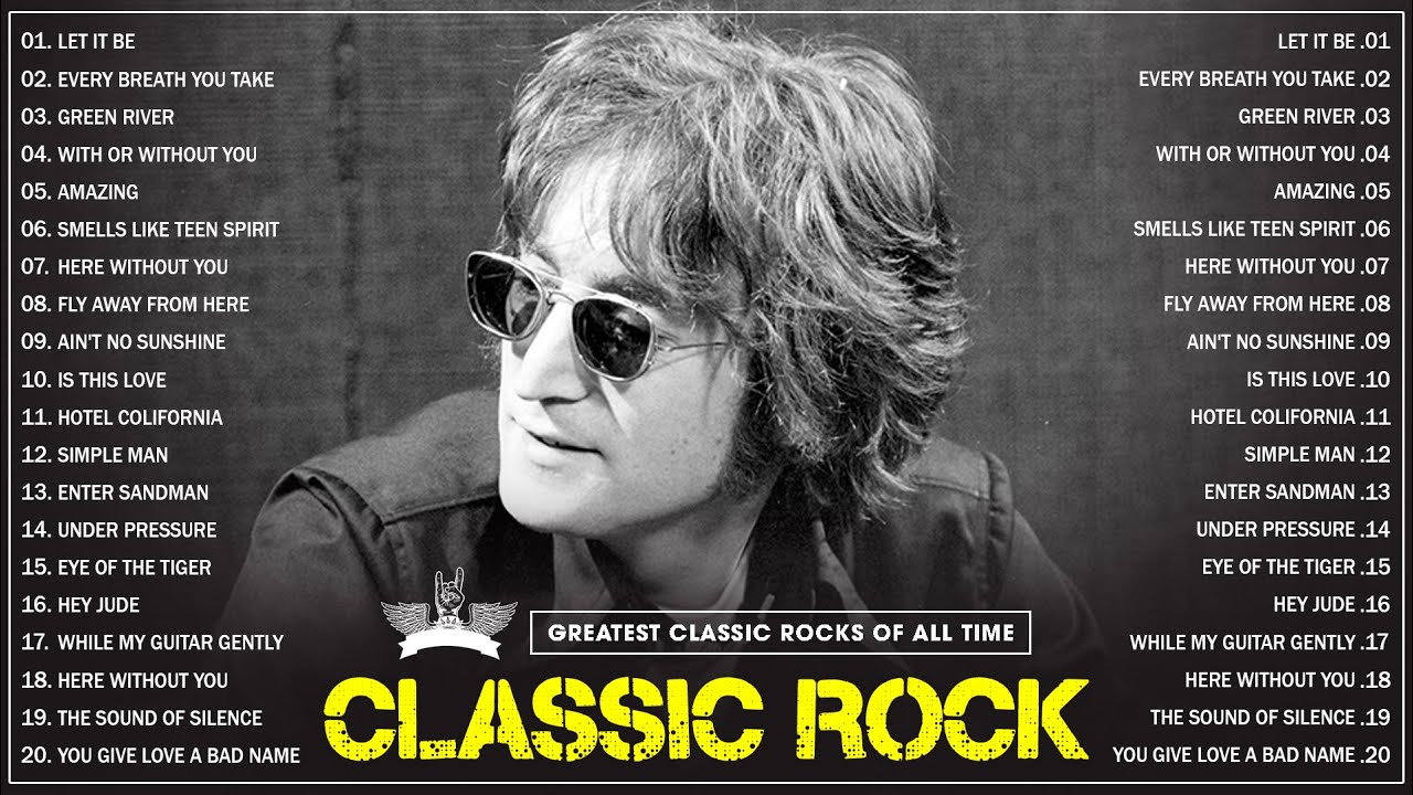 The Beatles, U2, Scorpions, CCR, Bon Jovi, Queen 🔥 Classic Rock Songs 70s 80s 90s Full Album