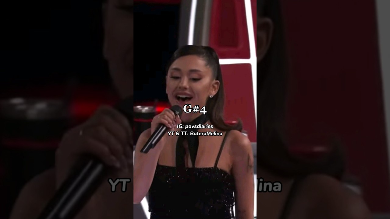 Ariana Grande's AMAZING Agility on The Voice 🤯 || #arianagrande #shorts #music #youtubeshorts