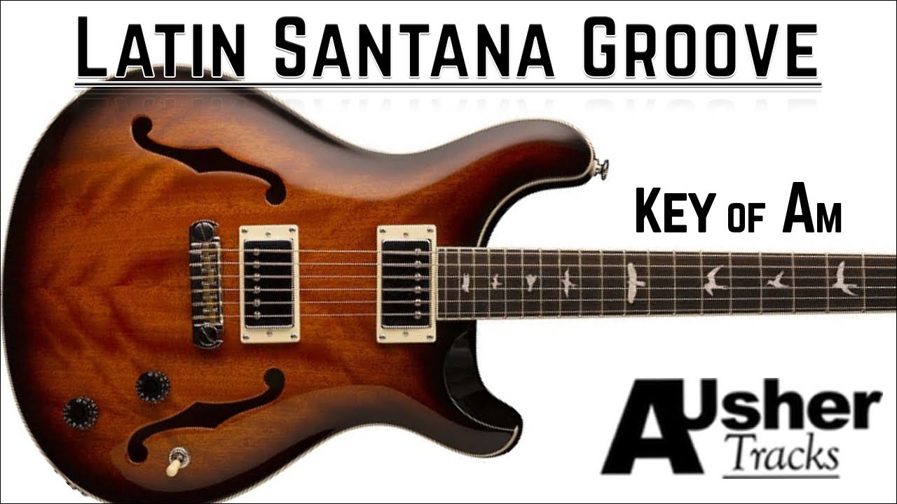 Latin Santana Groove in A minor | Guitar Backing Track