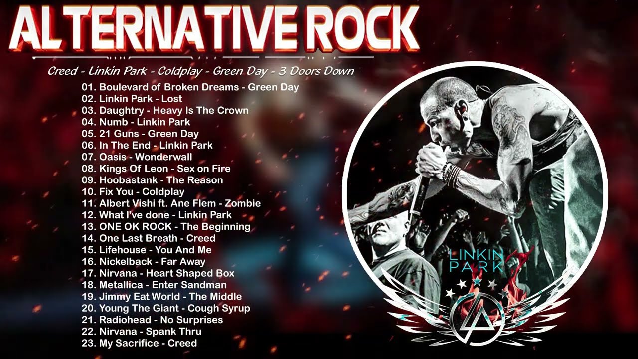 Linkin Park, Goo Goo Dolls, Incubus, Daughtry, Simple Plan  🙌🙌🏆🏆💥🏆💖💖Alternative Rock Mix