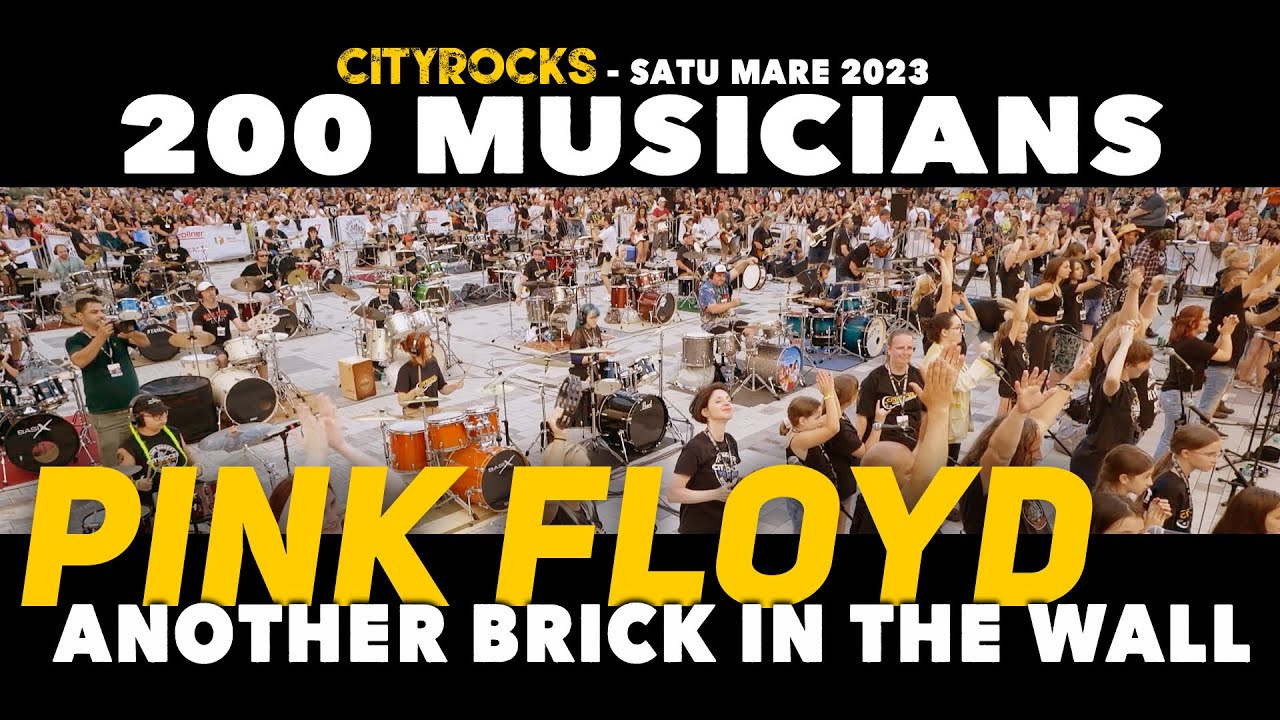 Pink Floyd – Another Brick In The Wall – 200 musicians (The biggest rock flashmob in Central Europe)