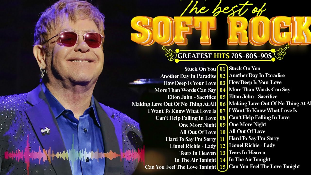 Eric Clapton, Elton John, Phil Collins, Bee Gees, Rod Stewart – Soft Rock Ballads 70s 80s 90s