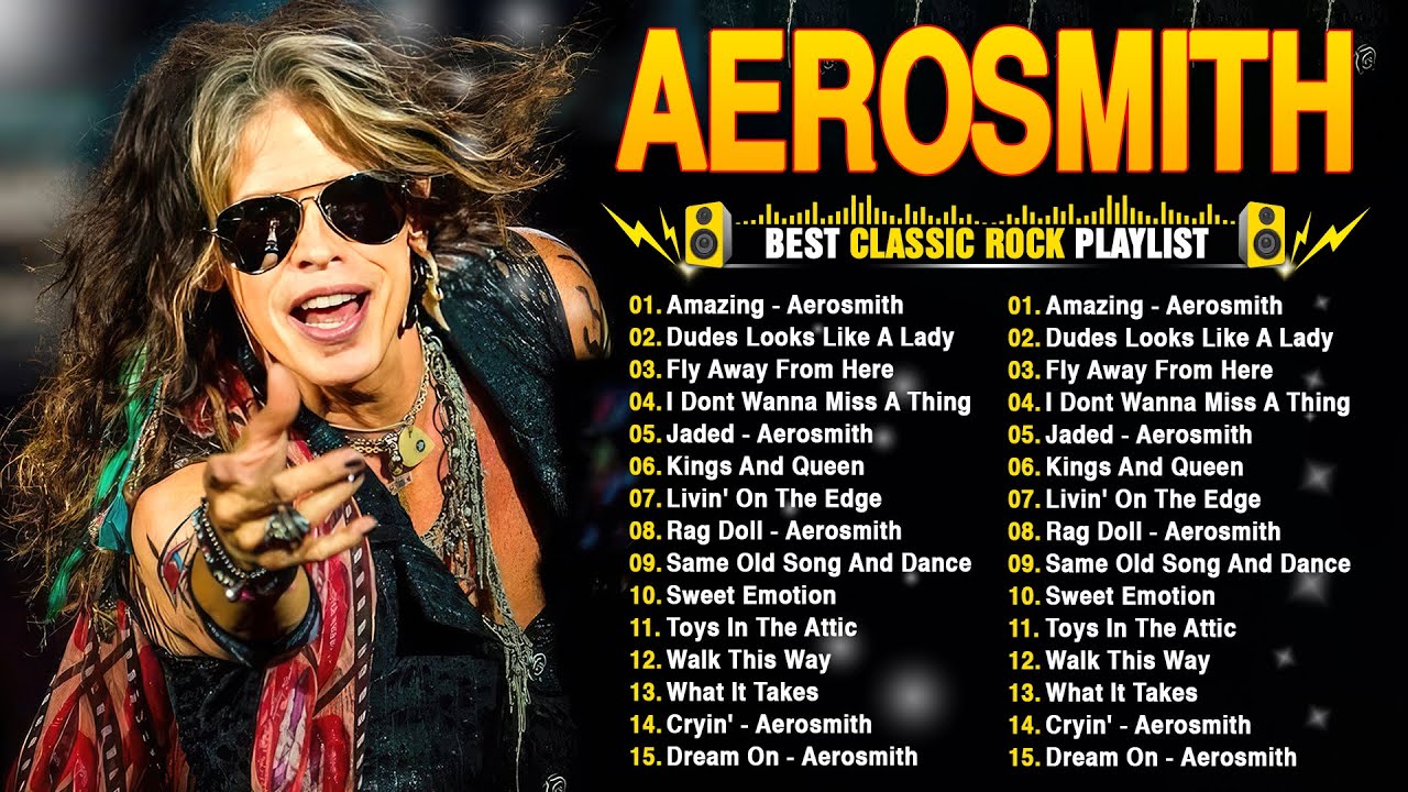 Aerosmith Greatest Hits Playlist Full Album ~ Best Classic Rock Songs Collection Of All Time